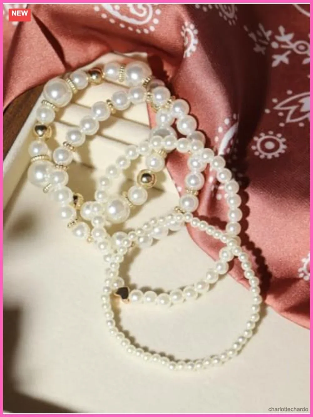 Women's Stretch Beaded Bracelet Set Layered Stackable Dainty Adjustable